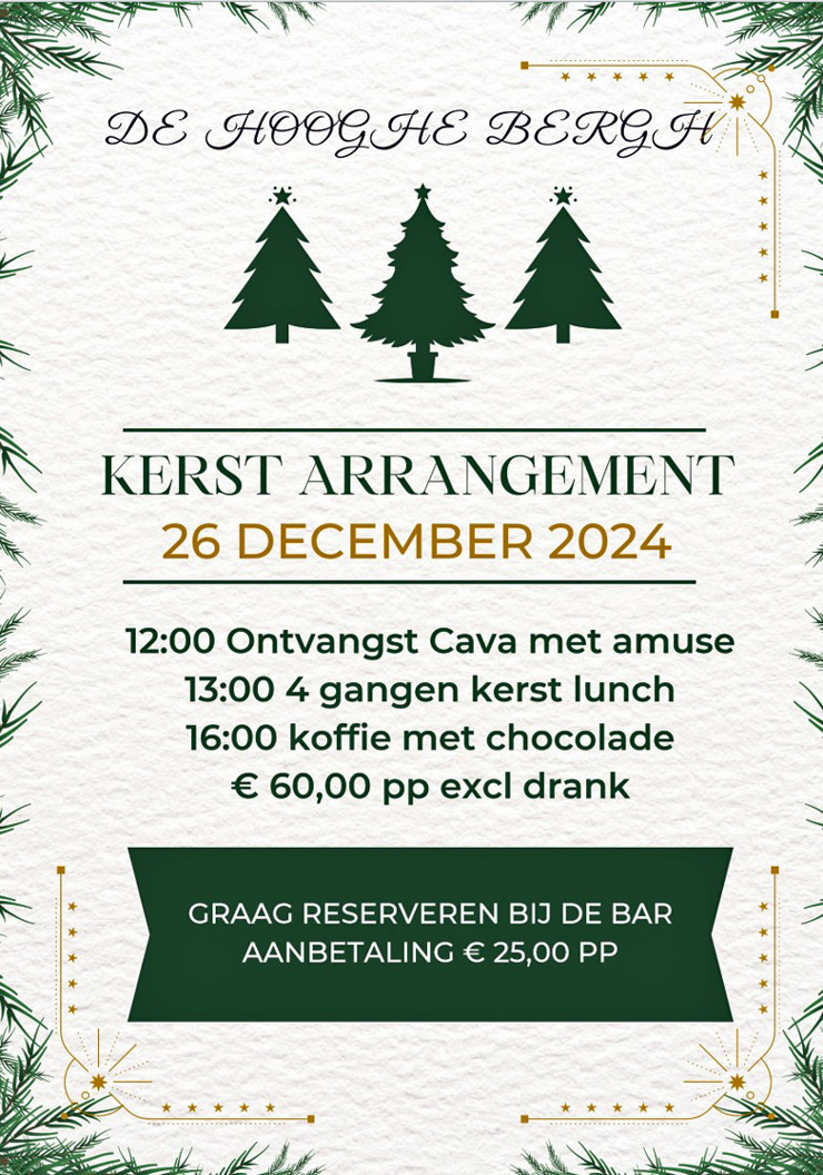 Kerst arrangement 2024